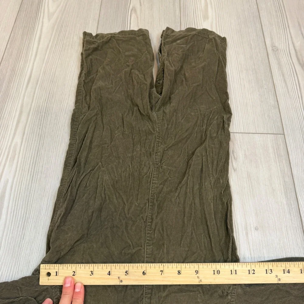 Vintage Ralph Lauren Baby Boys Olive Brown Corduroy Coverall Jumpsuit 18M